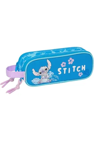 Safta Stitch Hawaii Trousse Double pour Enfant, idéale pour Les Enfants d
