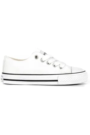 Conguitos Chaussures en Toile Blanche - Sneakers Casual pour Enfants Confortables (Blanc/Tailla 37)