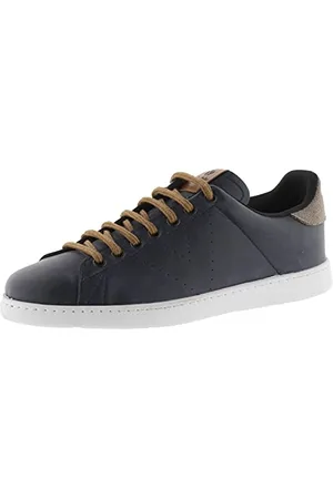 victoria Basket Basse Tenis Effet Cuir avec Lacets Ronds en Coton Couleur Cuir 27