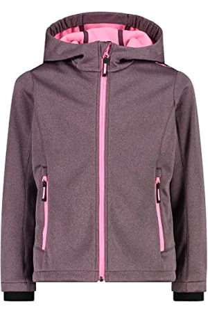 CMP Veste softshell chinée pour enfant avec capuche fixe, , 110