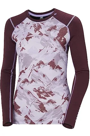 Helly Hansen Aux femmes W Lifa Merino Midw Gra Crew S MONTAGNE HICKORY
