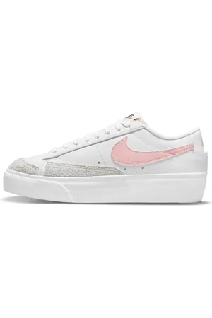 Nike Femme W Blazer Low Platform Sneaker, White/Pink Glaze-Summit White-Black, 44.5 EU