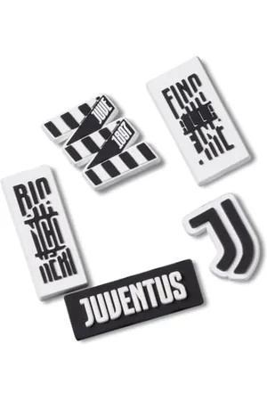 Crocs Juventus 5 Pack, Breloques de Chaussure Unisexe, Multicolor
