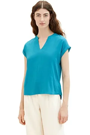 TOM TAILOR 1037231 Blouse, 31668-Petrol Green, 36 Femme