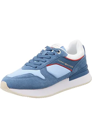 Tommy Hilfiger Baskets De Running Femme Elevated Feminine Runner Chaussures De Sport, Bleu (Blue Coast), 42 EU