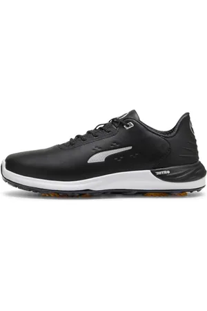 PUMA Homme Phantomcat Nitro + Golf Shoe, Black Silver-Yellow Sizzle, 49.5 EU