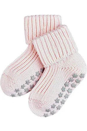 Falke Catspads Cotton B HP Chaussettes antidérapantes,1 Paire - Mixte bébé - Rose (Powder Rose 8900) - 62-68 (1-6 mois)