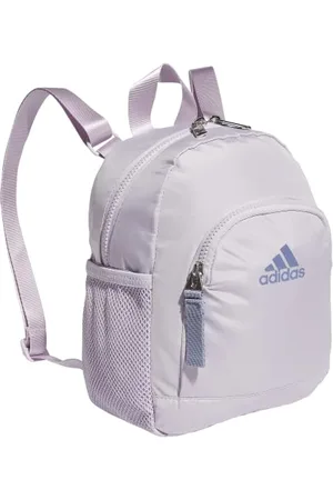 adidas Linear Mini Backpack Small Travel Bag Sac à Dos, Gris argenté/Violet argenté, Taille Unique Mixte