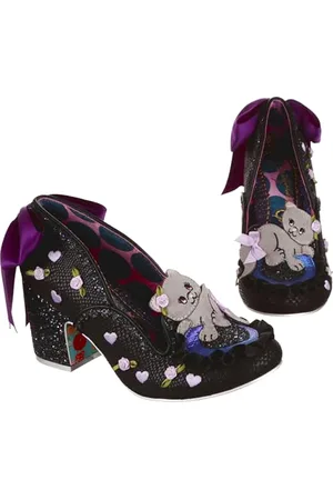 Irregular Choice Femme Moustaches Chatons Tissu Oxford, , 41 EU