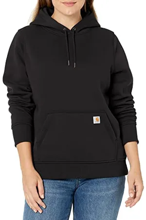 Carhartt Clarksburg Pullover Sweatshirt Sweat à Capuche, Black, X-Large Femme