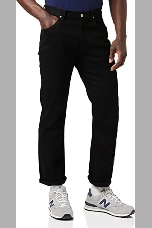 Lee Brooklyn Straight Jeans Homme, Noir , 30W / 40L