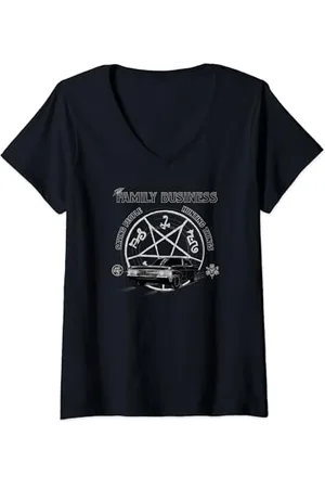 Supernatural Saving People and Hunting T-Shirt avec Col en V