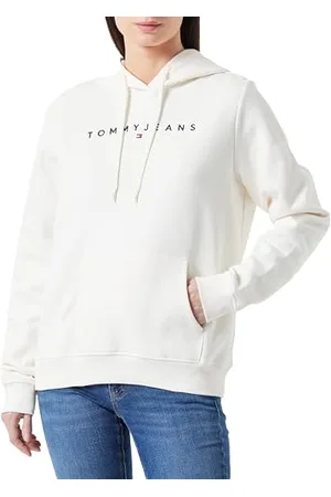 Tommy Hilfiger TJW REG Linear Hoodie DW0DW17324 Sweat à Capuche, , L Femme