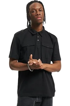 Brandit Jon Poloshirt Short Sleeve, color: black, size: M