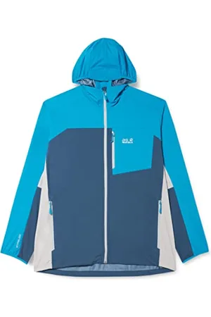 Jack Wolfskin Eagle Peak II Softshell M Veste, Bleu Pacifique, Small Homme