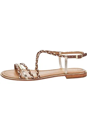 Les Tropéziennes par M Belarbi Femme Homage Sandale, Tan-Multi, 40 EU