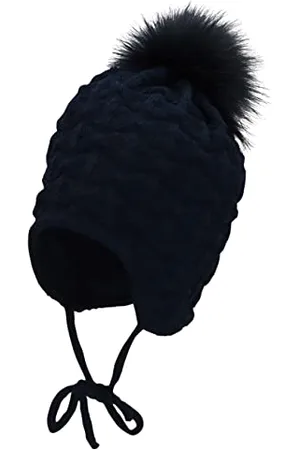 Sterntaler Structure Bonnet à Pompon, Bleu , 5 1/2 Fille
