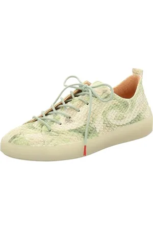 Think! Turna Semelle Amovible Durable Tannée sans Chrome,Basket Femme,9010 Verdolino Break,39.5 EU
