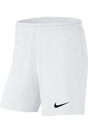 Nike Park 3 Shorts Femme, Blanc/Noir, XL