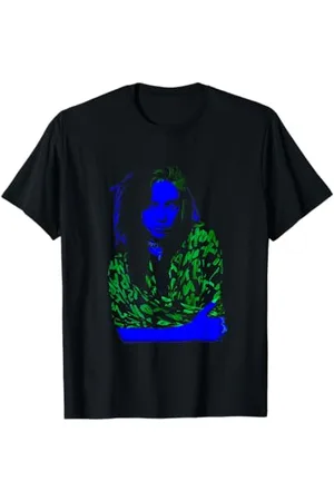 Billie Eilish Music Neon Backlit by Rock Off T-Shirt