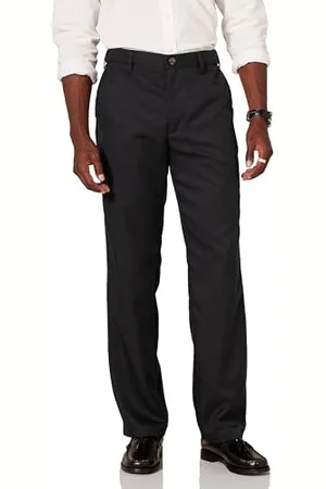 Amazon Pantalon de Costume à Taille Extensible Coupe Classique sans Pinces Homme, , 38W / 34L
