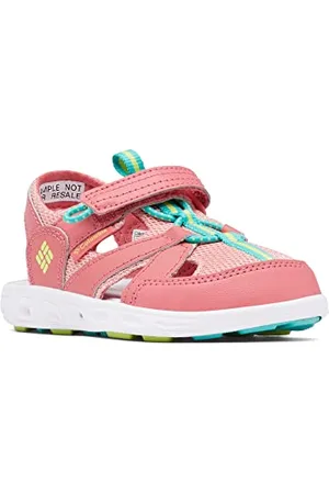 Columbia Childrens Techsun Wave Sandales De Randonnée Et Trekking pour Mixte enfant, Rouge (Wild Salmon x Voltage), 28 EU