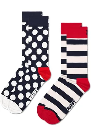 Happy Socks 2-Pack Classic Big Dot Socks Chaussettes, , 41-46 Unisex