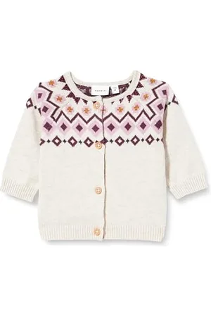 NAME IT Nbfrefine Ls Knit Sweater, Mélange Peyote, 68 cm Bébé Fille