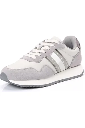 Tommy Hilfiger Baskets de Running Femme Eva Metallic en Daim, Gris (Stratus Grey), 37