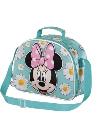 Disney Minnie Mouse Spring-Sac à Goûter 3D, Bleu, 25,5 x 20 cm