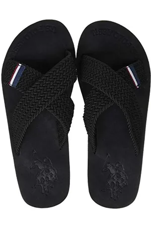U.S. Polo Assn. Homme Syros1 Chaussures de Gymnastique, Noir (Blk 004), 42 EU