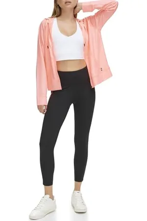 DKNY Legging Taille Haute 7/8 avec Logo, , M Femme