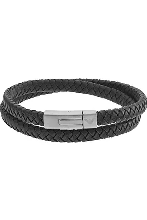 Emporio Armani Bracelet Pour Homme, 18.50Cm Bracelet En Acier Inoxydable Argenté, EGS2176040