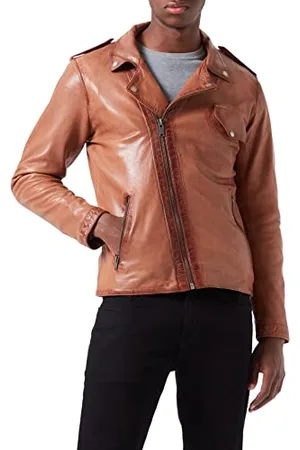 Freaky Nation Up-fn Veste en Cuir, , L Homme