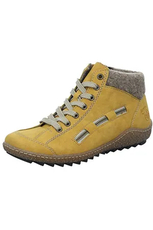 Rieker Femme Herbst/Winter Baskets Hautes, Jaune (Honig/Wood 69), 40 EU