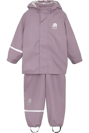 CeLaVi Basic Rainwear Set-Solid PU Veste de Pluie, , 120 cm Mixte