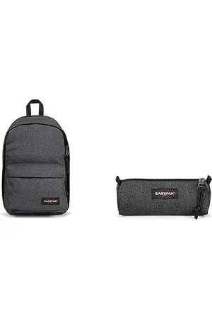 Eastpak Back To Work Sac à Dos, 43 cm, 27 L, Gris & Benchmark Single Trousse, 21 cm, Gris