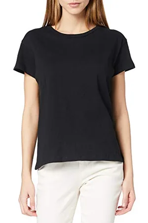 Build Your Brand Ladies Box Tee T-Shirt, Black, M aux Femmes