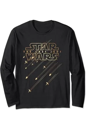STAR WARS Last Jedi Gold Platinum Rebel Fleet Logo Manche Longue
