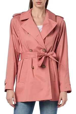 Tommy Hilfiger Manteau Femme Cotton Short Trench Trench-Coat, , 34