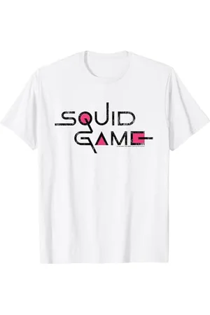 Squid Game Classic Logo texte noir T-Shirt