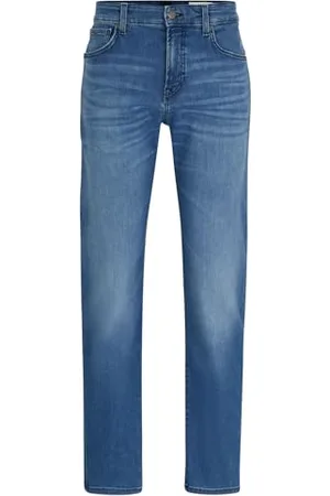 HUGO BOSS Hommes Re.Maine BC Jean Bleu Regular Fit en Denim Stretch Doux