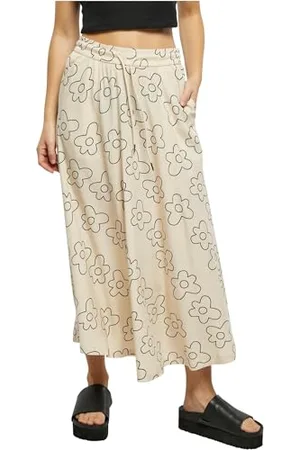 Urban classics Ladies Viscose Midi Skirt Jupe, , S Femme