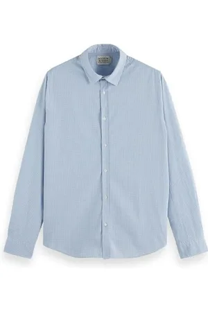 Scotch&Soda Seasonal Essentials Poplin Chemise à Carreaux T-Shirt, , XL Homme