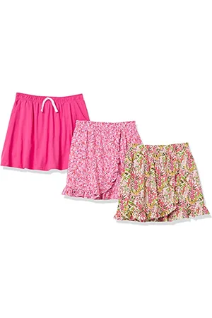 Amazon Jupes-Shorts en Maille Fille, Lot de 3, , 2 Ans