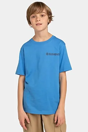 Element Blazin - T-Shirt - Garçon Enfant 8-16 Ans - M/12 - Bleu.