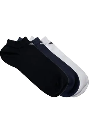 Emporio Armani 3-Pack in-Shoe Socks Lot de 3 Paires de Chaussettes pour Chaussures, , S/M pour des Hommes