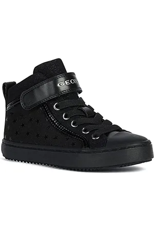 Geox Fille J Kalispera Girl I Sneakers, Black, 39 EU