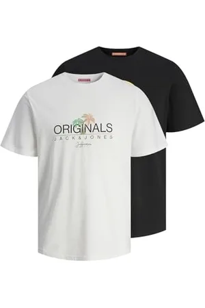 JACK & JONES JACK&JONES JUNIOR Jorcasey T-Shirt SS Crew Neck 2 PK MP Mni, , 104 Garçon
