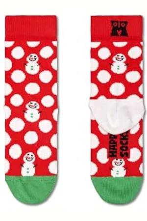 Happy Socks Big Dot Snowman Crew Socks EU 28-31